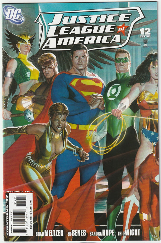 Unleash the power of a modern DC standout with Justice League of America (2006) #12, a collector’s treasure loaded with investment potential! Released in August 2007, this electrifying issue from Dwayne McDuffie’s dynamic JLA run sees Superman, Batman, and Wonder Woman leading their new League into a high-stakes clash with the Injustice League. With Ed Benes’ stunning artwork and McDuffie’s sharp narrative, JLA #12 delivers a thrilling escalation of action and intrigue, solidifying its place as a key chapte