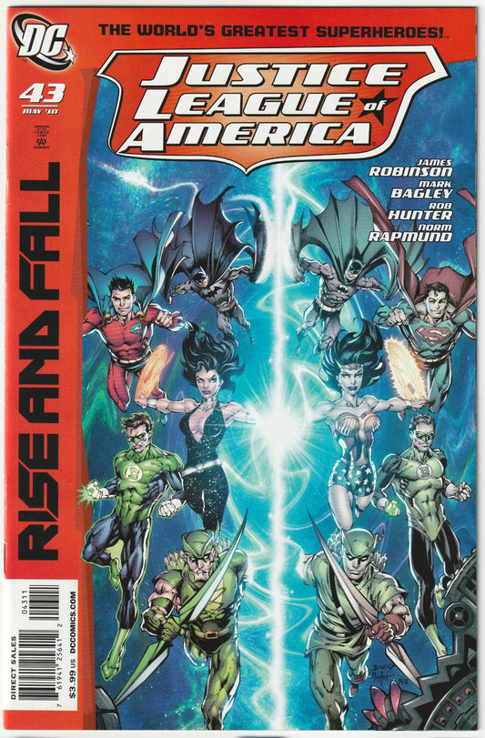 Fight for reality in Justice League of America (2006) #43, a collector’s gem brimming with investment upside! Released in March 2010, this issue nears the reality arc’s climax, with the League battling to restore order. McDuffie and guest artists deliver chaos.
