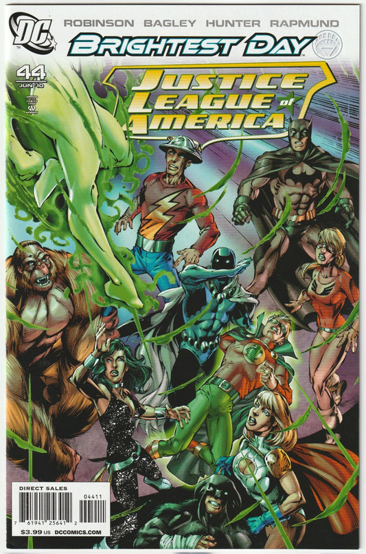 Restore the world in Justice League of America (2006) #44, a collector’s prize loaded with investment allure! Released in April 2010, this issue concludes the reality arc, with the League triumphing over collapse. McDuffie and guest art craft a heroic finale.