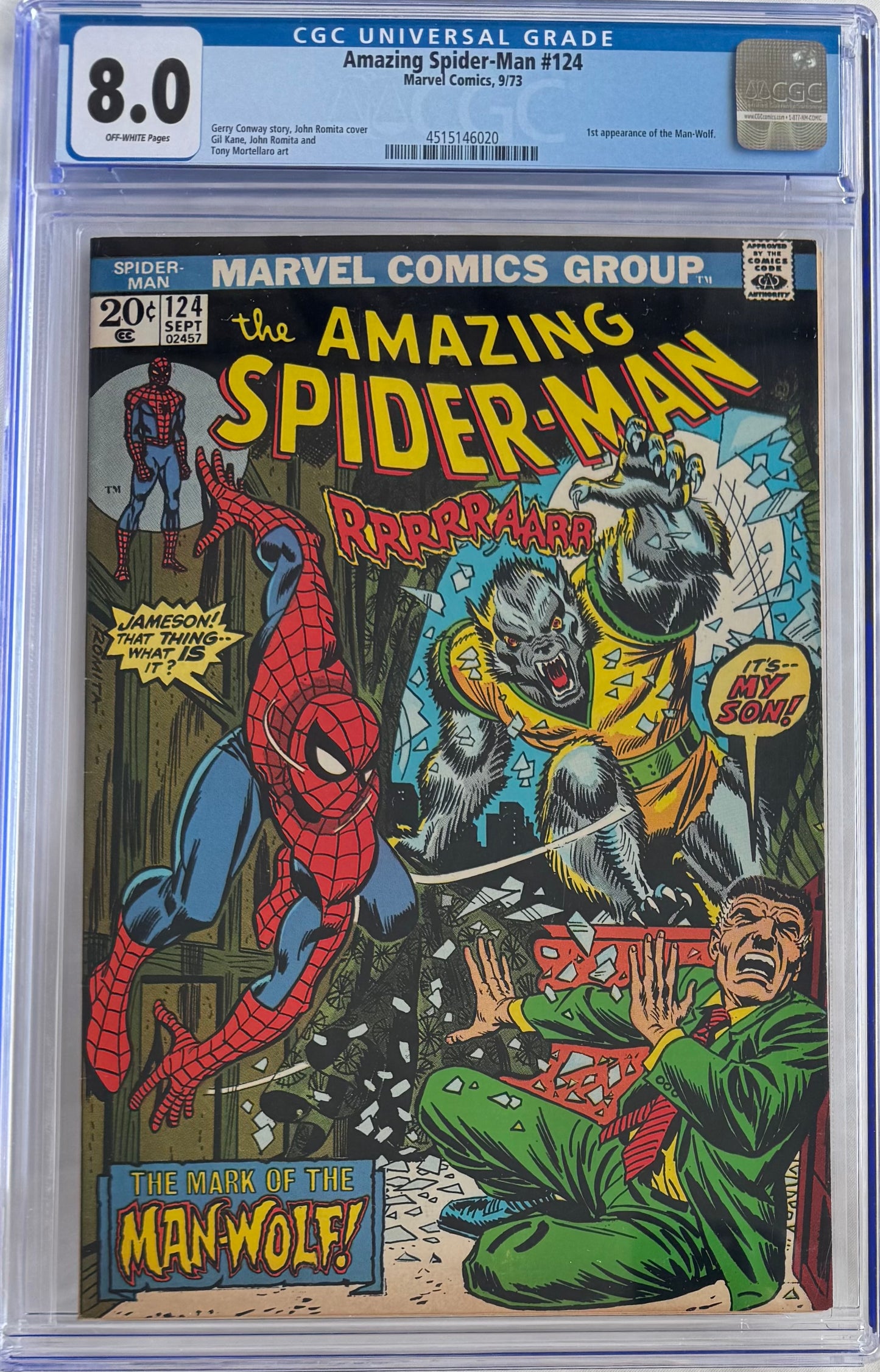 V.I.P. C Bundle – VegasComics.com Exclusive! - $3,245 Value! 500 Blind Bags + Amazing Spider-Man #124 (CGC 8.0) – First Man-Wolf Appearance