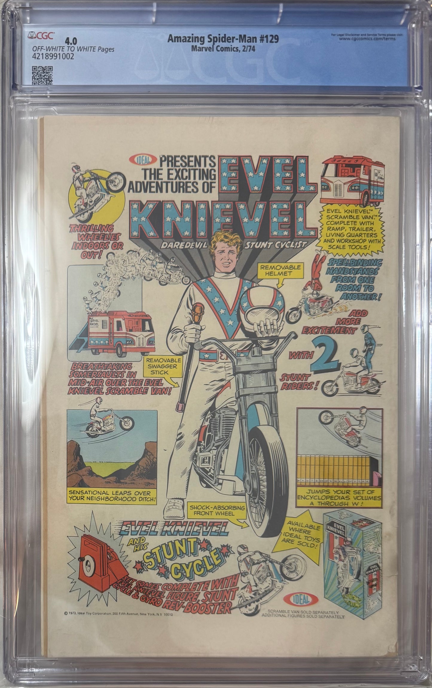 V.I.P. Prime Bundle – VegasComics.com Exclusive! - $6,949 Value! 1,000 Blind Bags + Amazing Spider-Man (1963) #129 (CGC 4.0, White/Off-White Pages)