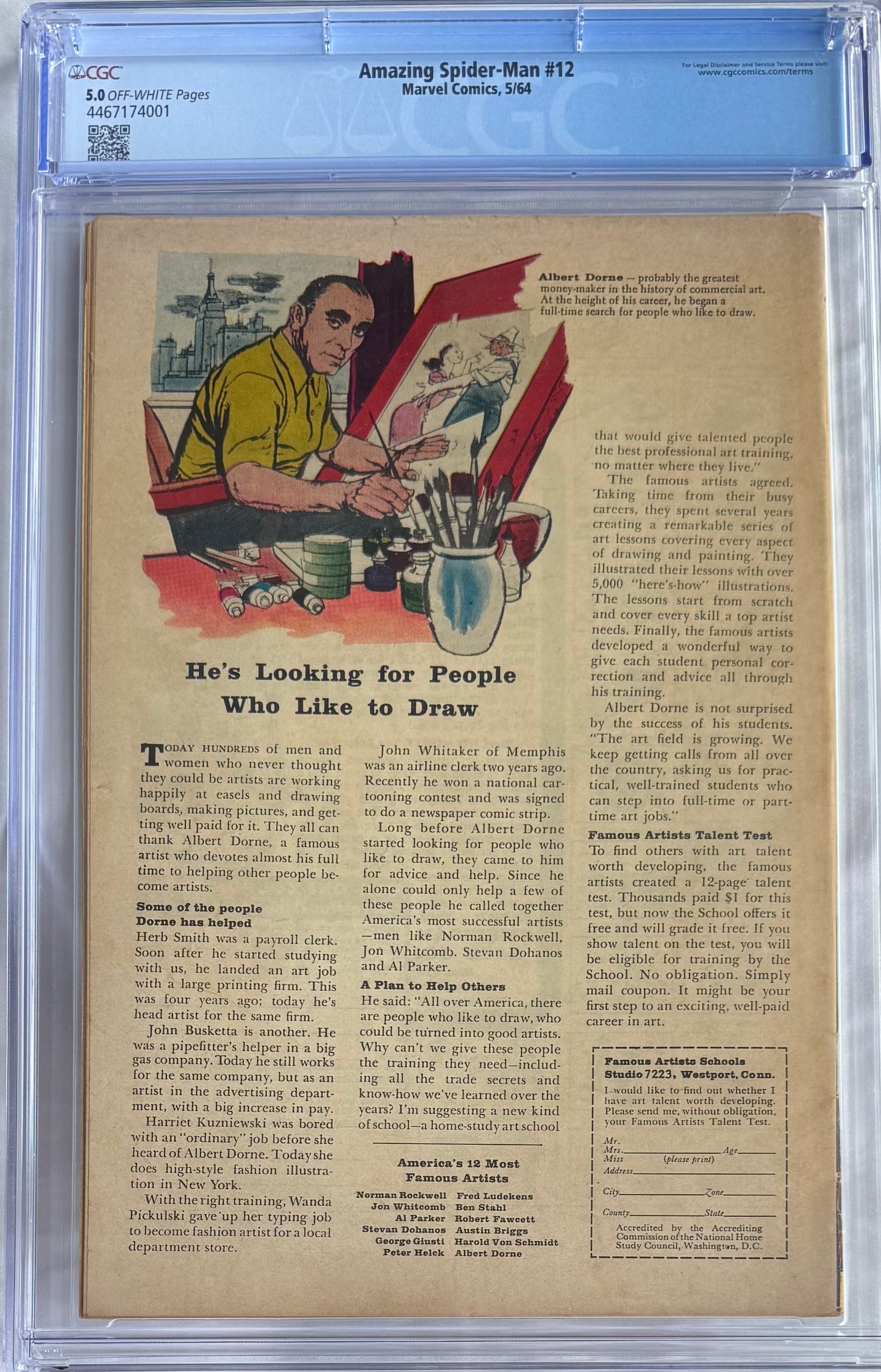 Amazing Spider-Man #12 (CGC 5.0) – Iconic Cover & Key Doctor Octopus Issue