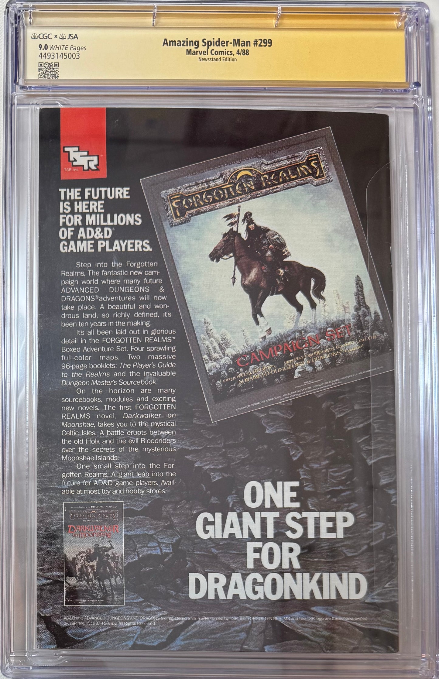 V.I.P. A Bundle – VegasComics.com Exclusive! - $3,445 Value! 500 Blind Bags + Amazing Spider-Man #299 Newsstand Edition CGC 9.0 – White Pages, Signed by Todd McFarlane, First Venom Cameo & First McFarlane Solo ASM Cover