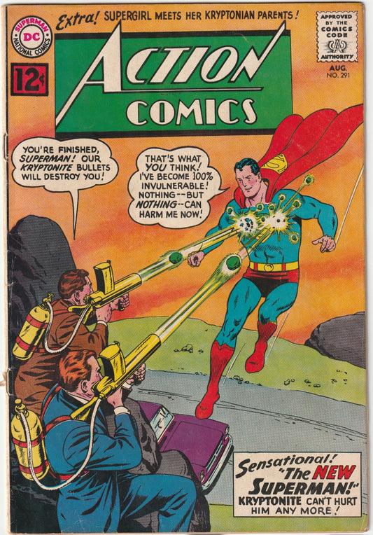 Action Comics #291 Superman: "The New Superman!" supergirl: "The Bride of Mr. Mxyzptlk!" (GD+)