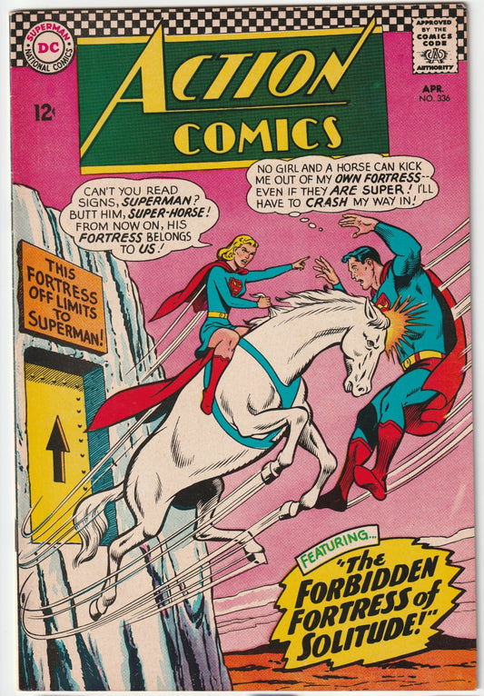Action Comics #336 Superman: "The Man From the Phantom Zone!" & Supergirl: "The Forbidden Fortress of Solitude!" (FN/FN+)