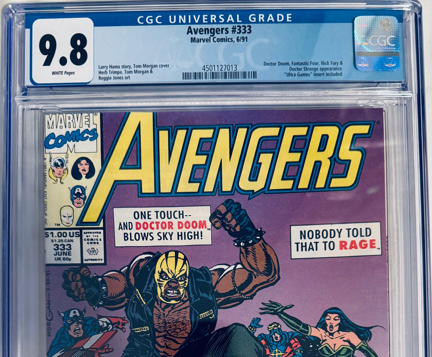 Avengers #333 "Life of the Party!" – Marvel Comics 1991 (CGC 9.8)