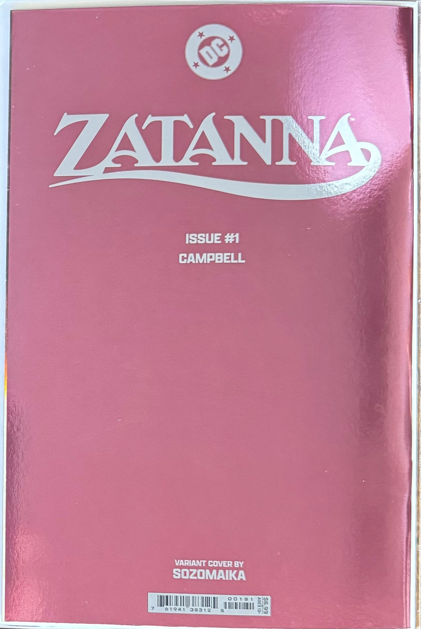 Zatanna: All In #1 (Sozomaika Foil Variant Cover)