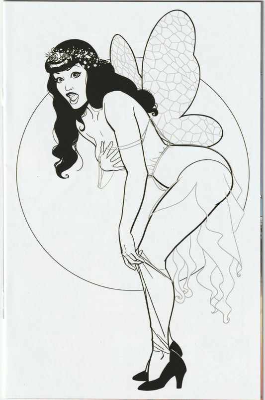 Bettie Page: Unbound #2 - Kano Black & White Cover Variant 1-in-25 Incentive