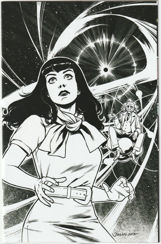 Bettie Page: Unbound #5 - Julius Ohta Black & White Cover Variant 1-in-7 Incentive