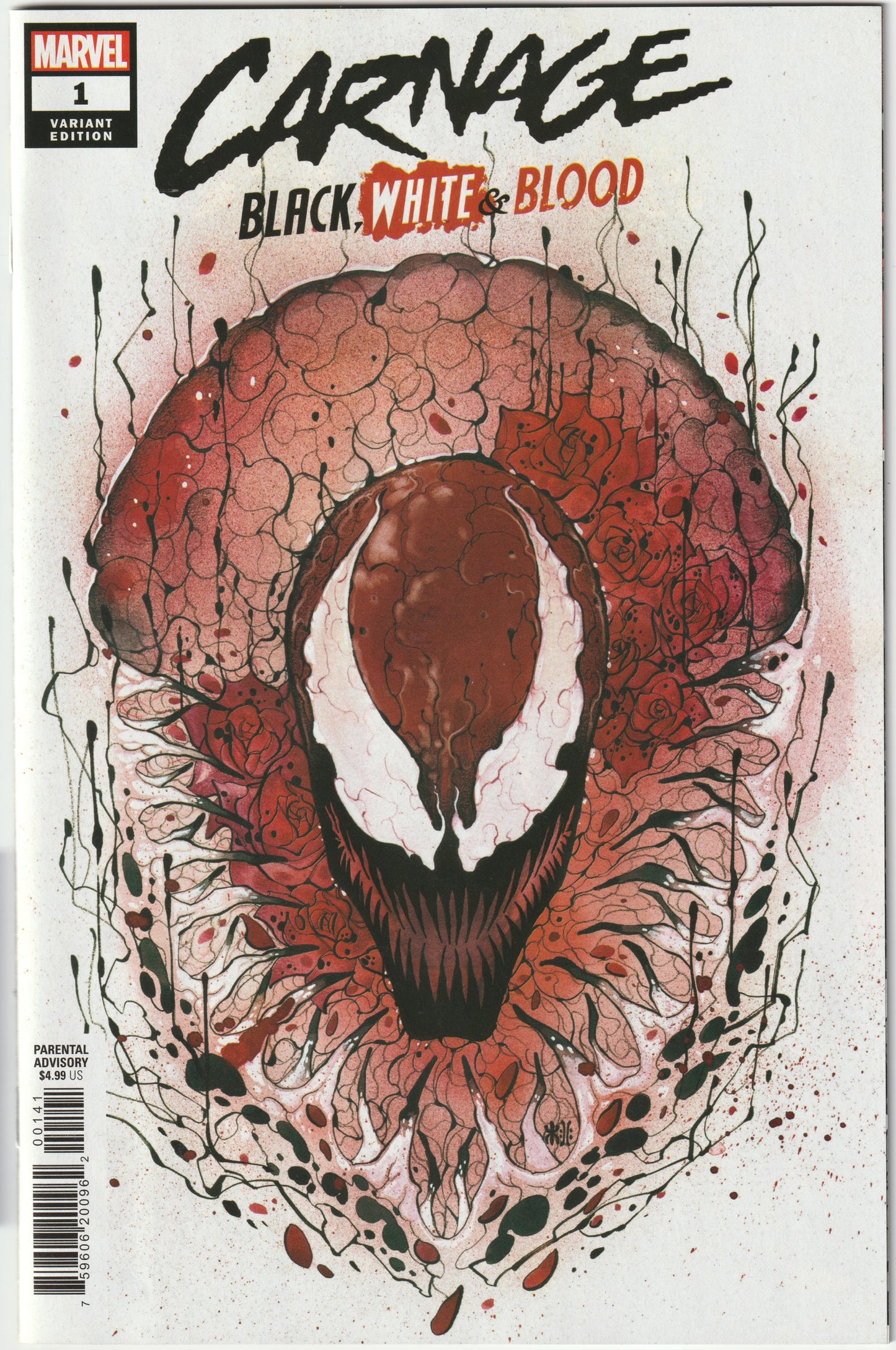Carnage: Black, White & Blood #1 (Peach Momoko Variant) (NM/NM+)