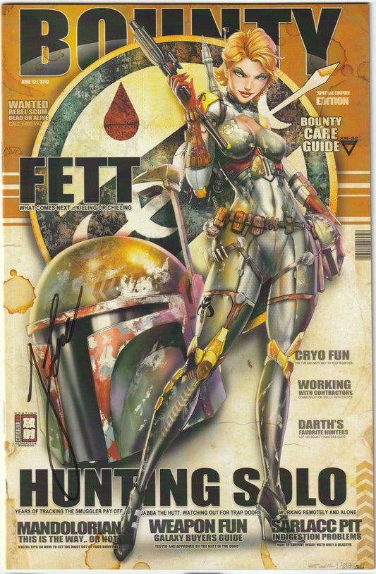 Daughters of Eden #1 - "Not Boba Fett" Cover, Signed by Jamie Tyndall with COA
