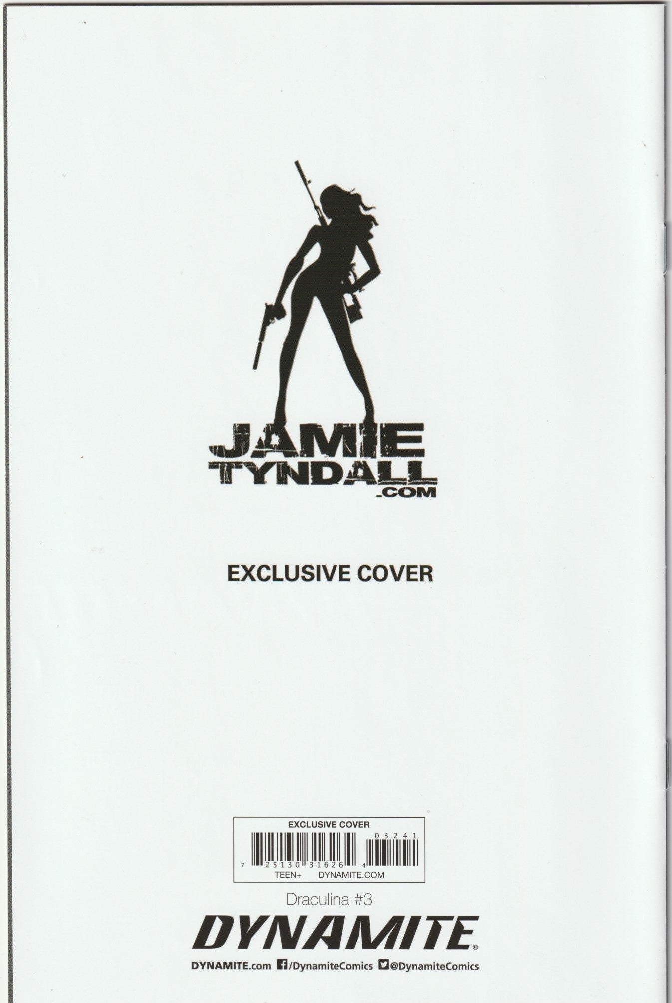 Dragulina #3 Tyndall Cover Signed by Tyndall with Gold Signature & COA (Dynamite Publishing)