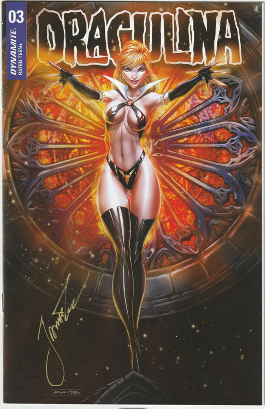 Dragulina #3 Tyndall Cover Signed by Tyndall with Gold Signature & COA (Dynamite Publishing)