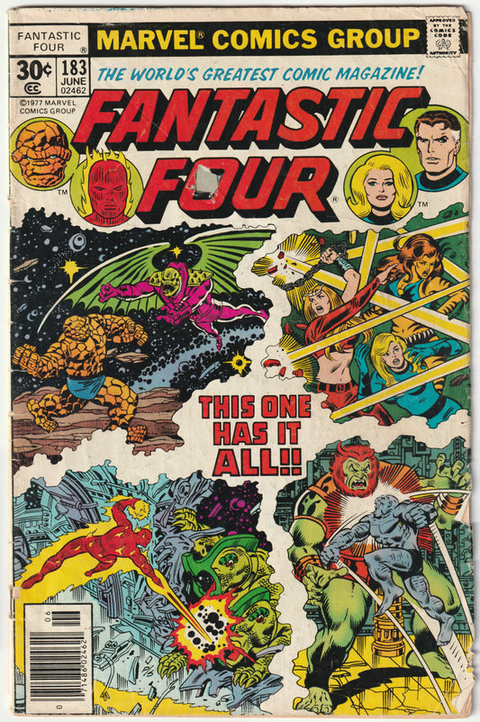 Fantastic Four #183 "Battleground: The Baxter Building" Newsstand Edition (VG/VG+)