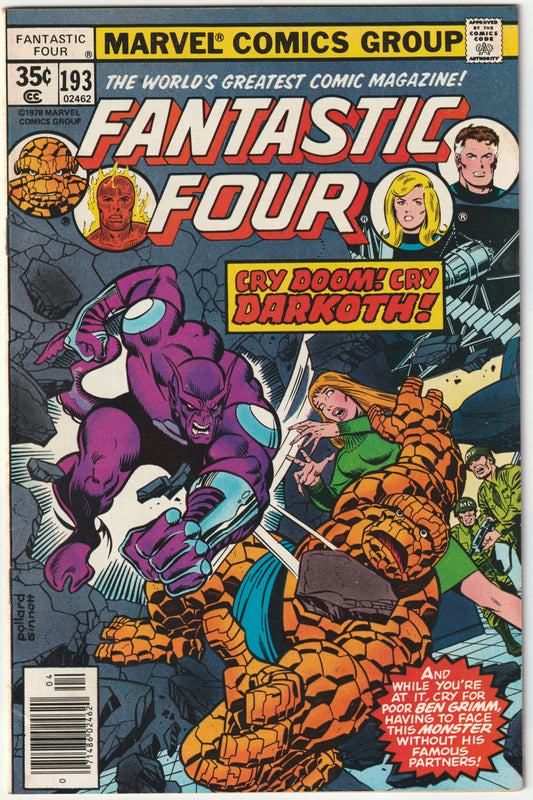 Fantastic Four #193 "Day of the Death-Demon!" Newsstand Edition (FN/FN-)