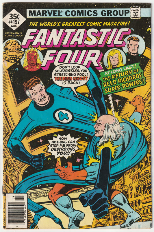 Fantastic Four #197 "The Riotous Return of the Red Ghost!" Newsstand Edition (FN/FN+)