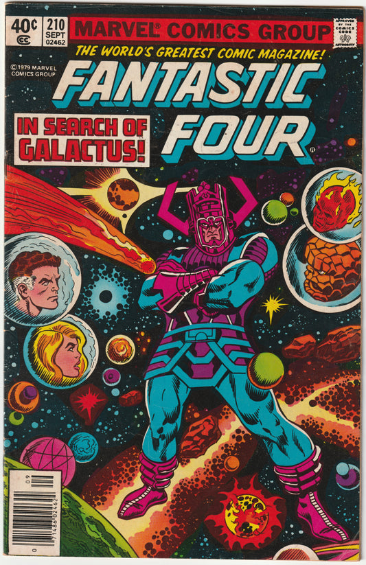 Fantastic Four #210 "In Search of Galactus" Newsstand Edition (FN+/VF-)