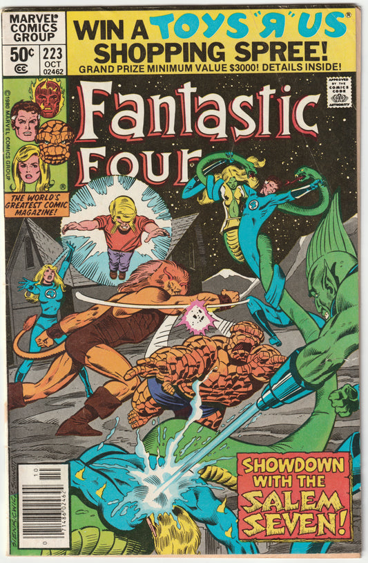 Fantastic Four #223 Newsstand "That a Child May Live..." (FN/FN+)