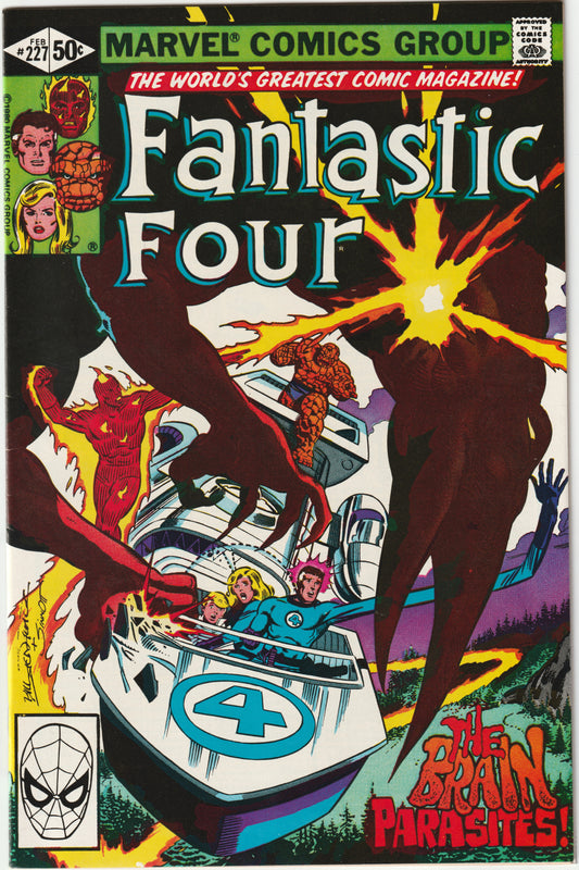 Fantastic Four #227 "The Brain Parasites!" Direct Edition (VF/VF-)