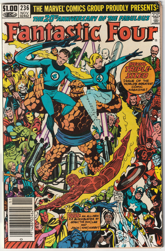 Fantastic Four #236 "Terror in a Tiny Town" Newsstand Edition (VF/VF+)