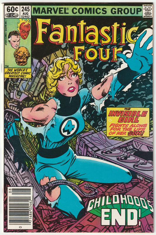 Fantastic Four #245 "Childhood's End" Newsstand Edition (VF/VF-)
