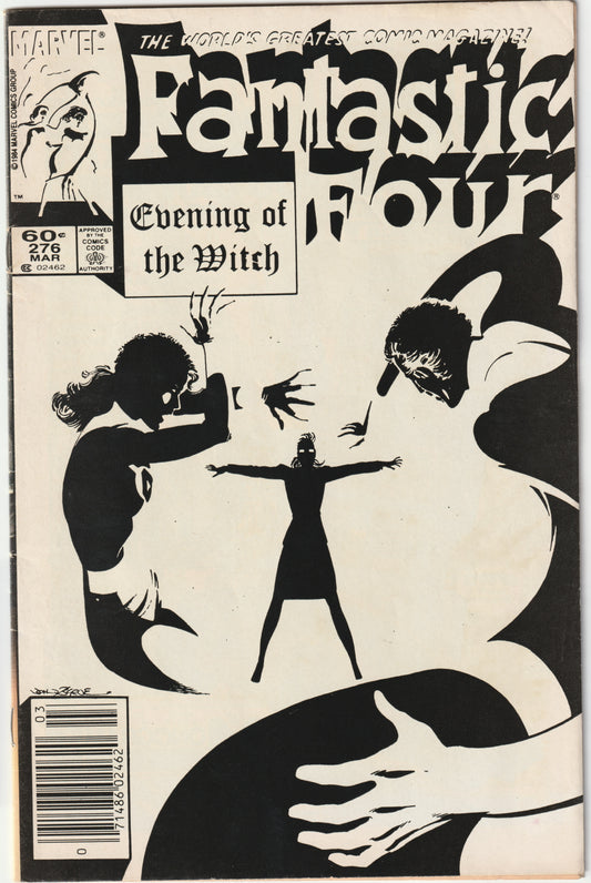Fantastic Four #276 "Suffer a Witch to Live" Newsstand Edition (FN/FN+) (Mephisto App)
