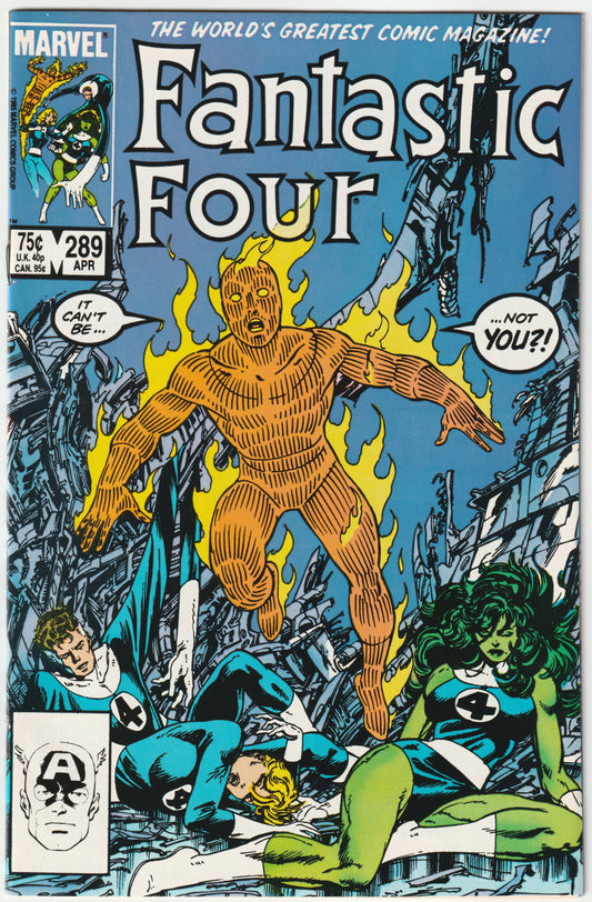 Fantastic Four #289 "Rip Wide the Sky!" Direct Edition (VF/VF+)