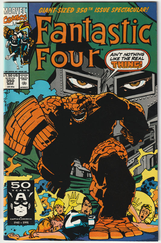 Fantastic Four #350 "The More Things Change...!" or "It's the Real Thing..." Direct Edition (FN/VF)
