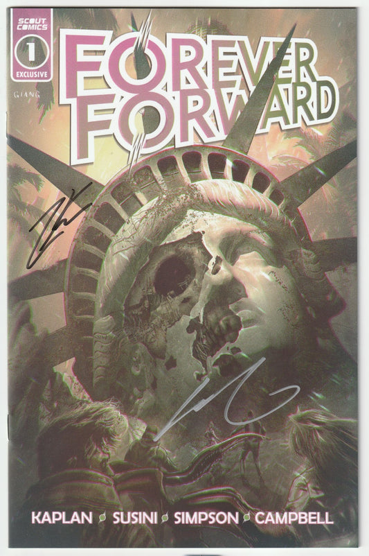 Get your hands on Forever Forward #1 SDCC Exclusive, a rare gem from Scout Comics’ July 2024 San Diego Comic-Con debut, signed by writer Zac Kaplan and artist John Giang with a Certificate of Authenticity (COA). This limited-edition variant fuses Kaplan’s visionary sci-fi storytelling with Giang’s stunning art, making it a must-have for collectors and investors eyeing the next big thing in comics.