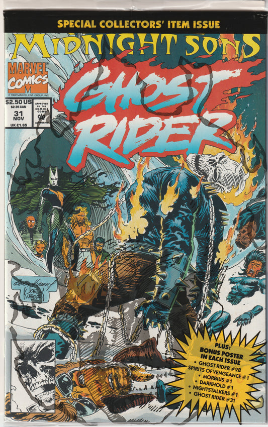 Ghost Rider (1990) Vol. 2, Issue #31 – 1st Midnight Sons - Sealed Polybag (NM/NM-)