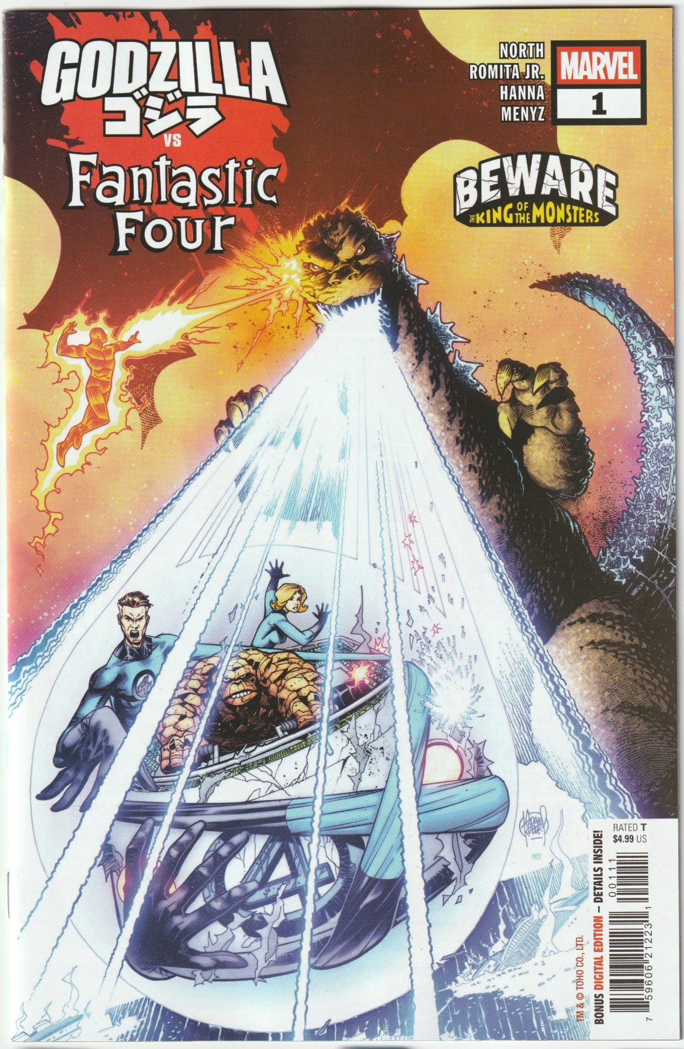 Godzilla vs. Fantastic Four #1 - 1st Print - Adam Kubert Cover A – Marvel Comics 2025 (NM)