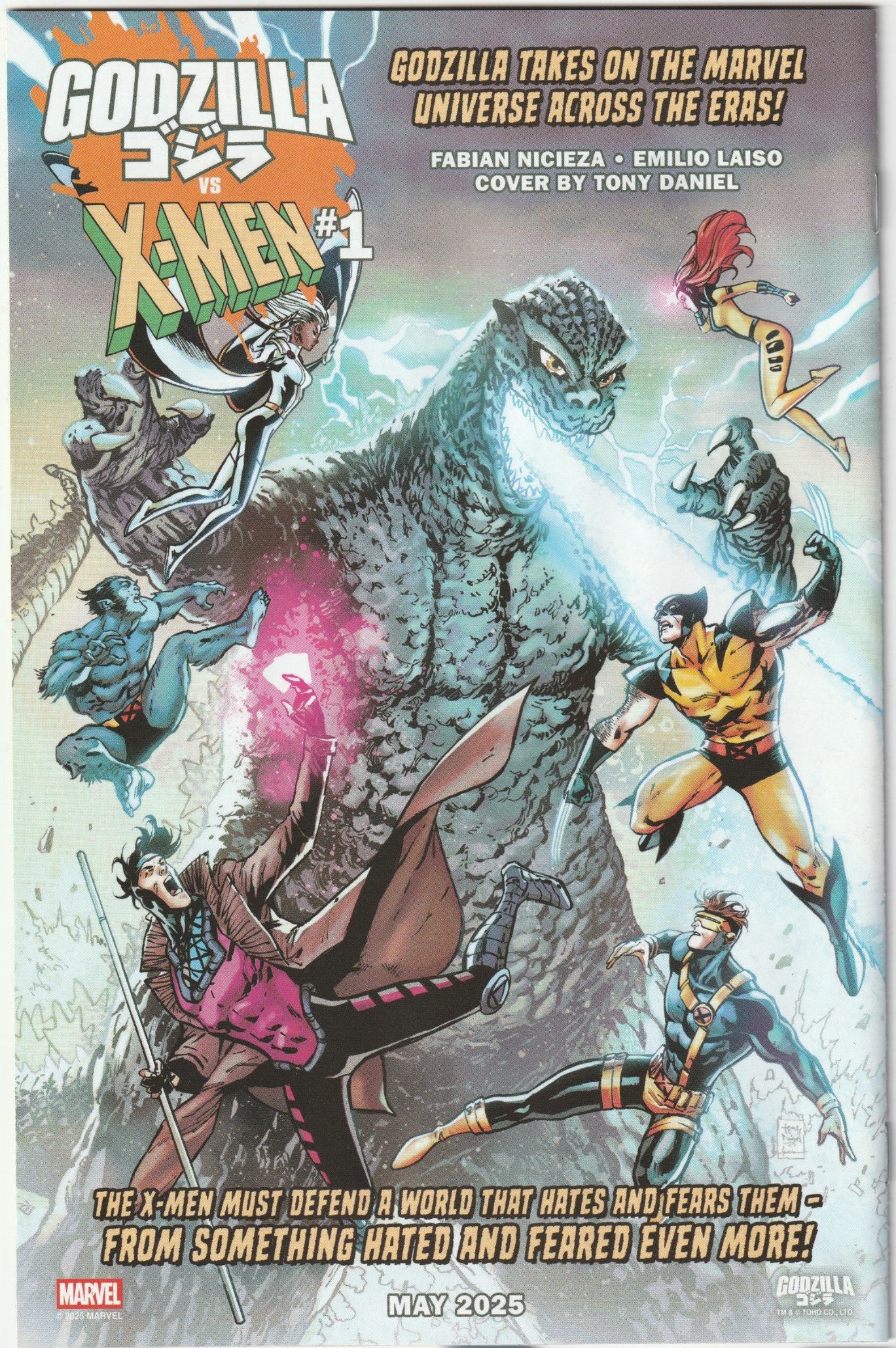 Godzilla vs. Fantastic Four #1 - 1st Print - Nick Bradshaw Monster Homage Cover – Marvel Comics 2025 (NM)