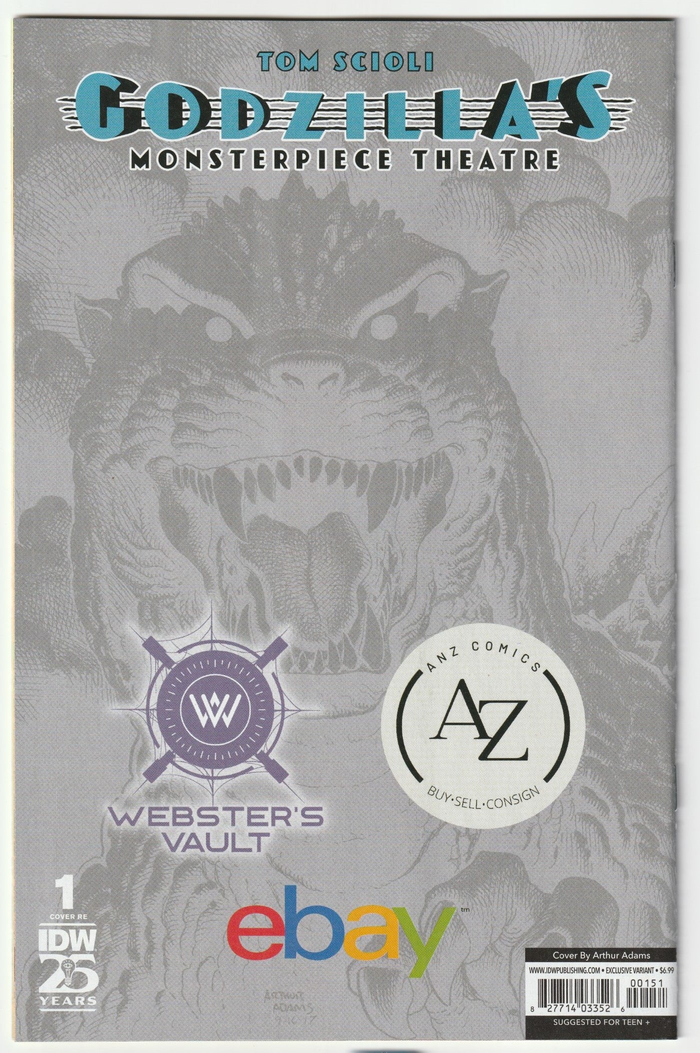 Godzilla Masterpiece Theater Sketch Virgin Variant (Hard to find!)
