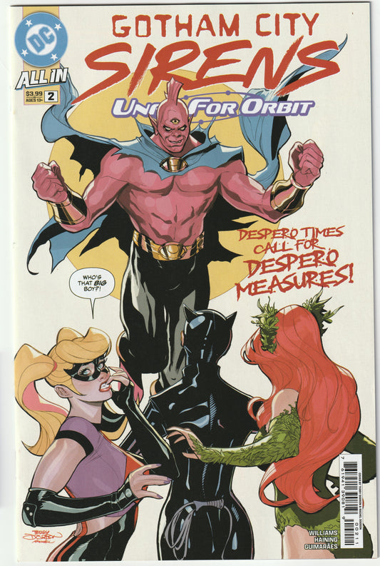 Gotham City Sirens: Unfit for Orbit #2 (of 5) Cover A Terry Dodson & Rachel Dodson – DC Comics 2025 (VF/NM-)