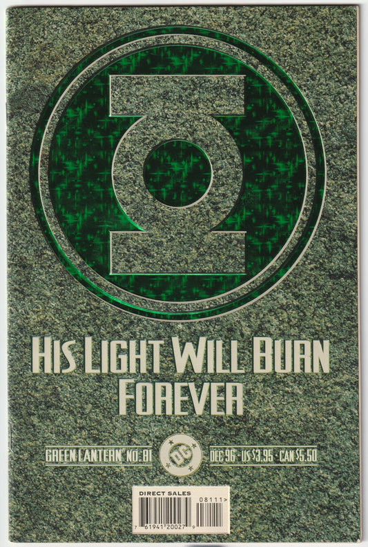 Green Lantern (1990 #81 Cover D - Prismatic Emerald Foil Embossed Cover