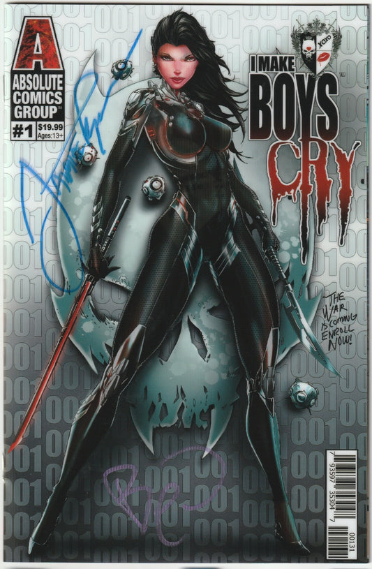 I Make Boys Cry #1 – Retail Lenticular Cover (2x Signed w/ COA) (Blue/Purple Sigs)