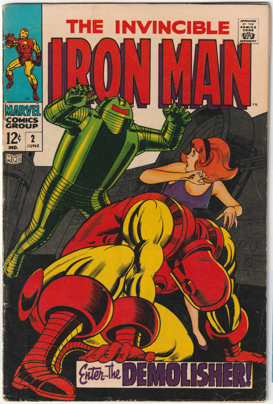 Iron Man Vol. 1 #2 (1968) 1st Demolisher, Pepper Potts Cover (VG+)