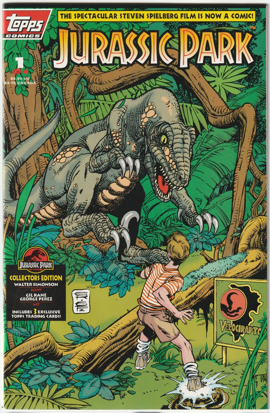 Jurassic Park #1 of 4 1993 Topps Comics Kane-Perez Variant Cover