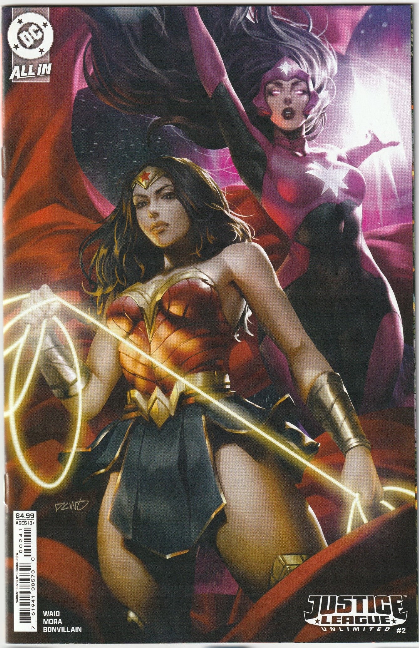 Justice League Unlimited #2 Derrick Chew Card Stock Variant Cover (DC, 2024) (NM/NM+)