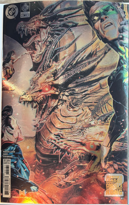 Justice League vs. Godzilla vs. Kong Vol. 2 #1 E(2025) – John Giang Foil Variant Cover (NM/NM+)