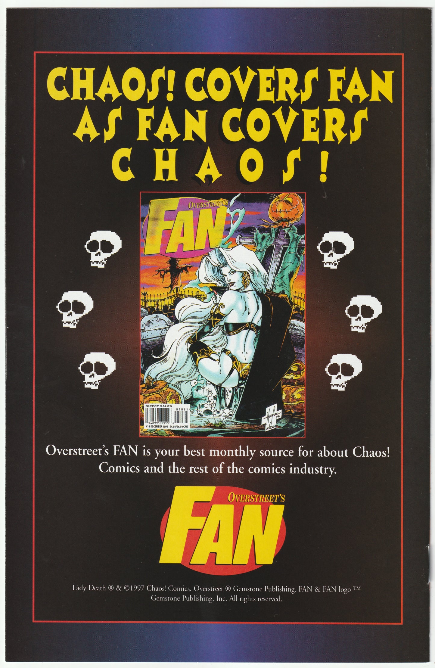 Lady Death Fan Edition #1 – All Hallow’s Evil (January 1997) (NM/NM-)