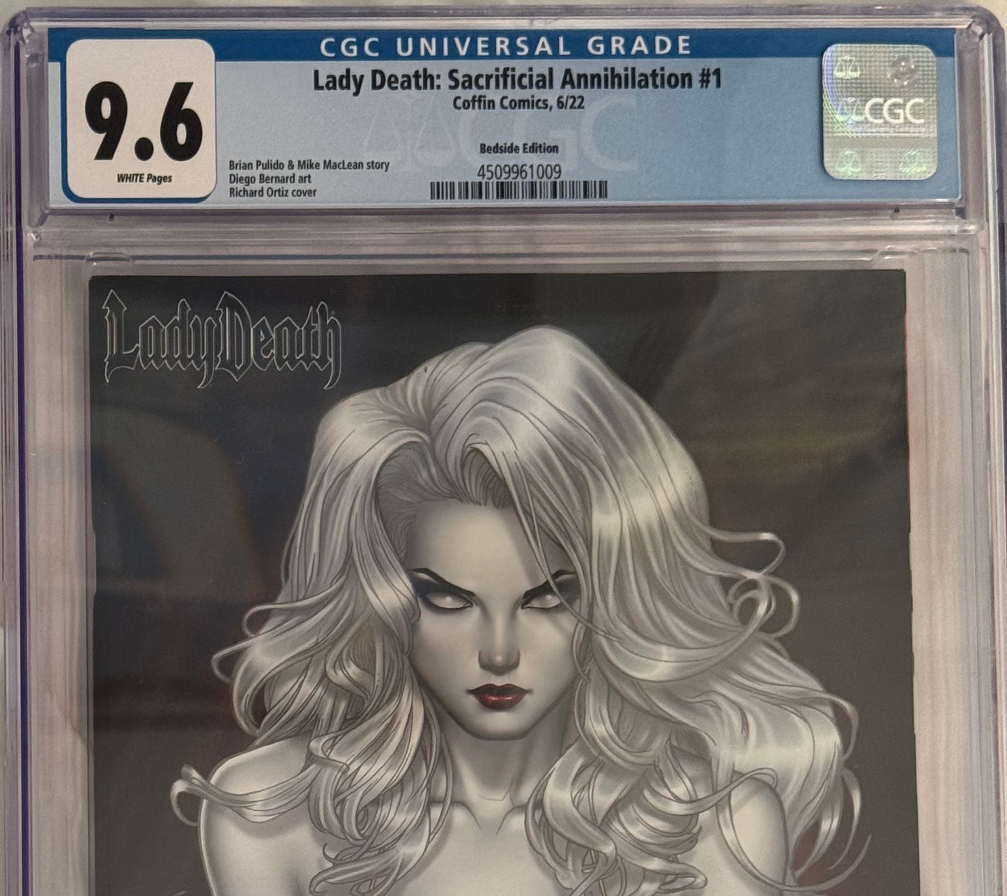 Lady Death: Sacrificial Annihilation #1 Bedside Edition (CGC 9.6)