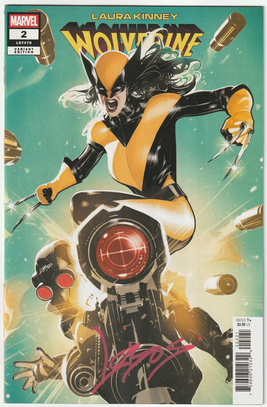 Laura Kinney: Wolverine #2 Pablo Villalobos Trade Cover Signed with COA – Marvel Comics 2025 (NM/NM+)