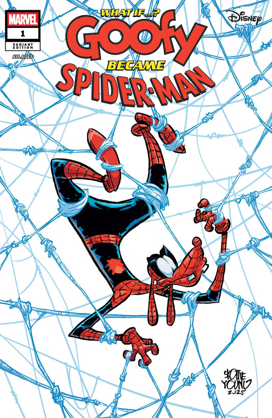 Marvel & Disney: What If…? Goofy Became Spider-Man #1 Skottie Young Variant NM/NM+