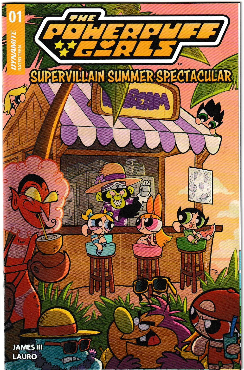 Powerpuff Girls Supervillain Summer Spectacular #1 Cover A Carlo Lauro (Dynamite, 2025)