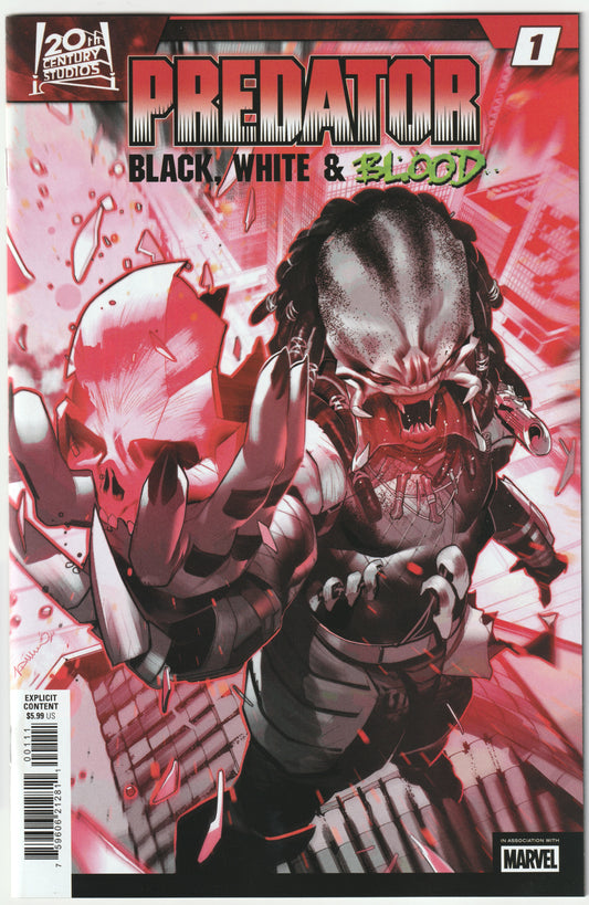 Predator: Black, White & Blood #1 Simone Di Meo Cover – Marvel Comics 2025 (NM)