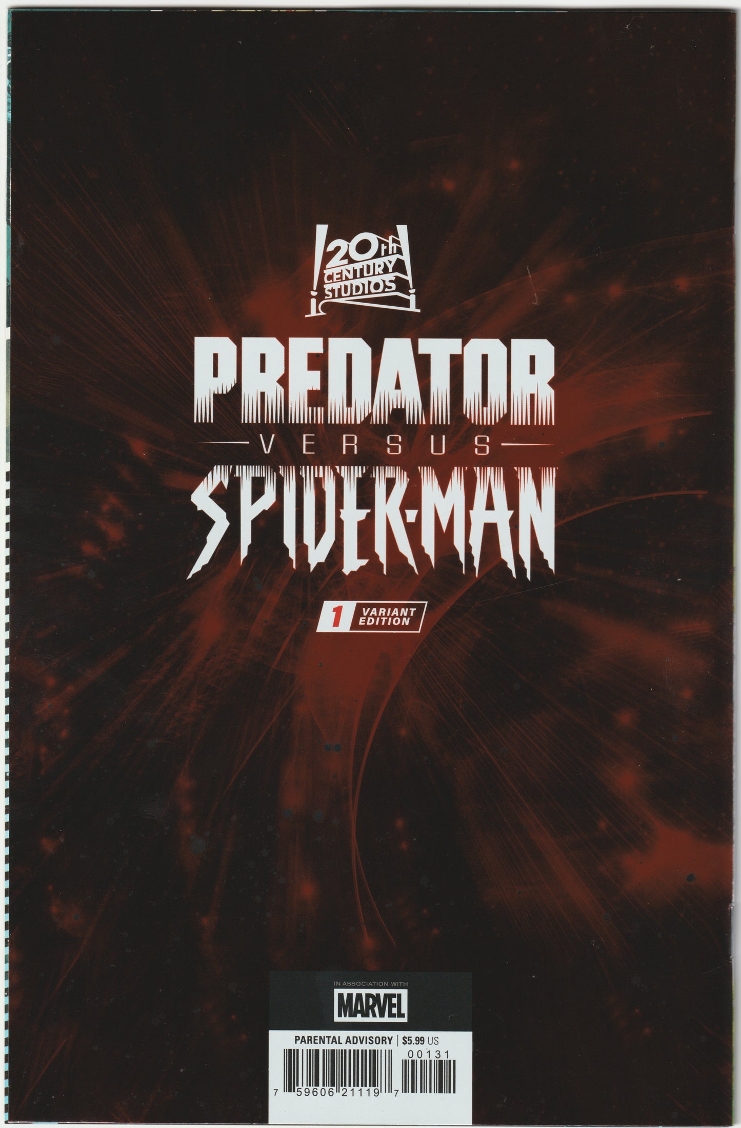 Predator vs. Spider-Man #1 Greg Land Foil Variant Cover – Marvel Comics 2025 (NM/NM+)