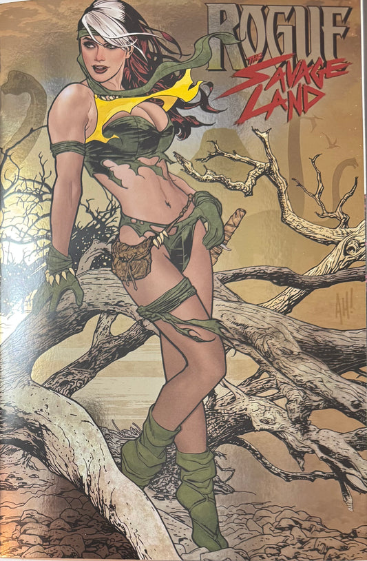 Rogue: The Savage Land #1 (Adam Hughes Foil Variant, 2025) (NM/NM+)