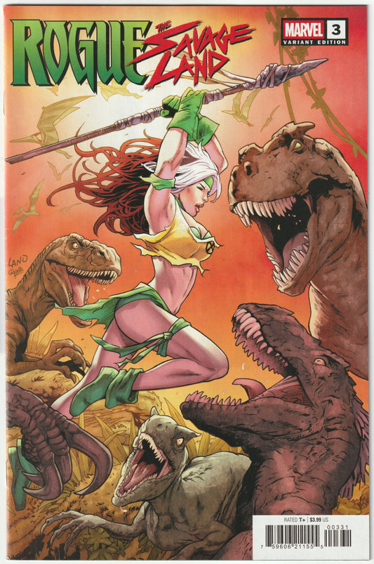 Rogue: The Savage Land #3 (Greg Land Variant) (NM/NM+)