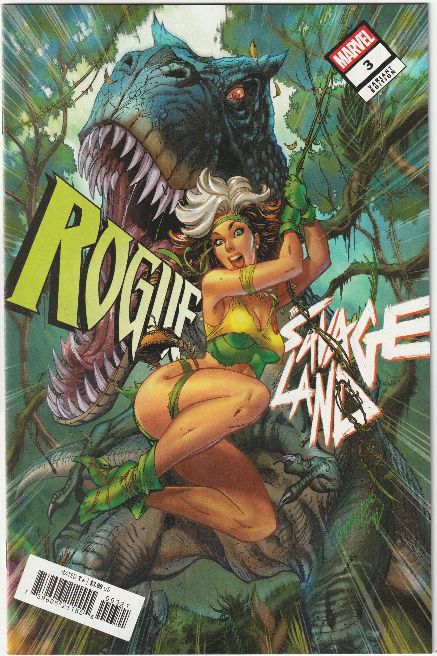 Rogue: The Savage Land #3 (J. Scott Campbell Trade Dress) (NM/NM+)